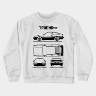 AE86 Toyota Trueno Blueprint Crewneck Sweatshirt